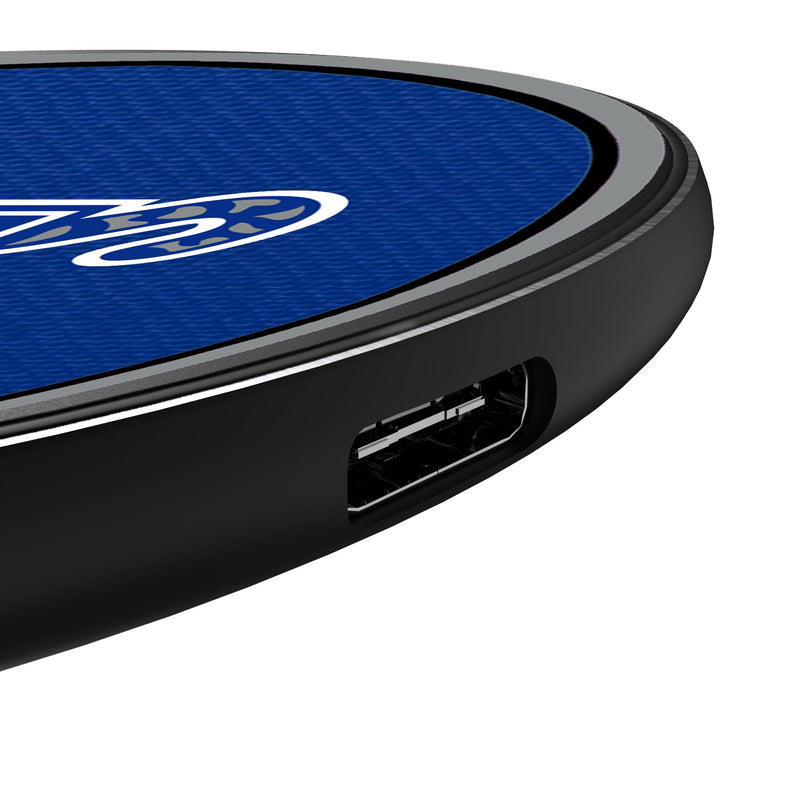 University of Memphis Tigers Personalized Endzone Solid 15-Watt Wireless Charger Detail.Jpg