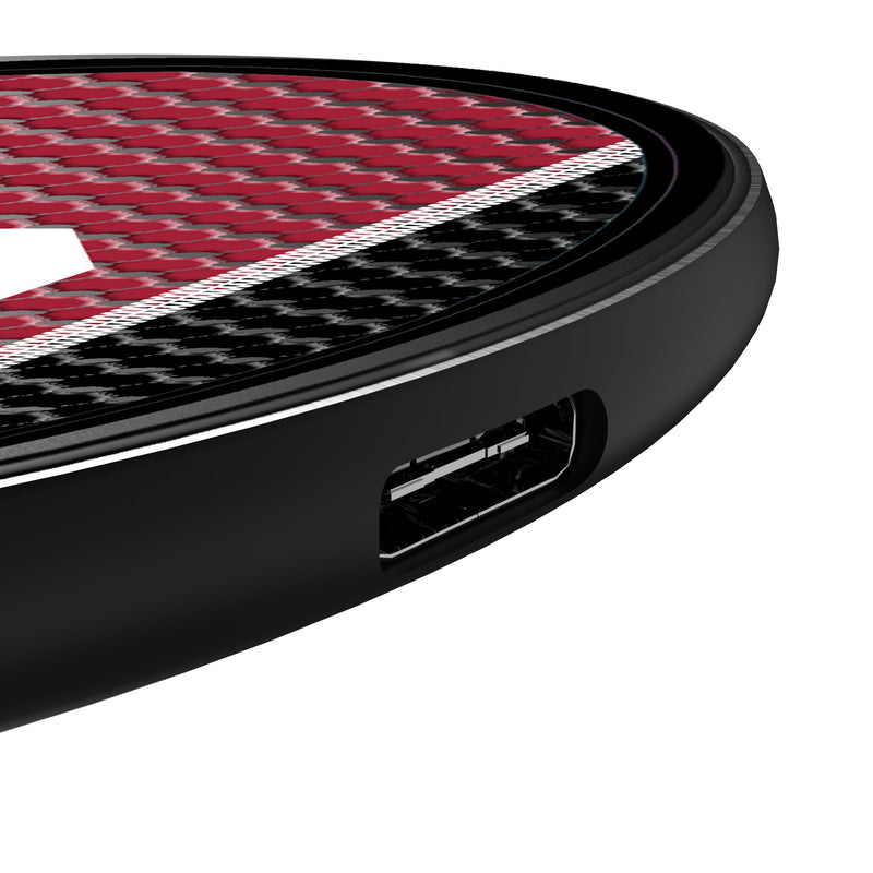 University of Oklahoma Sooners Mesh 15-Watt Wireless Charger Detail.Jpg