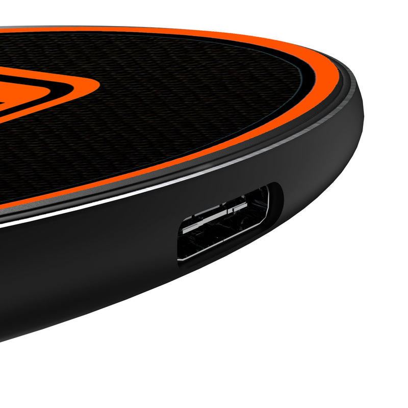 Oklahoma State University Cowboys Personalized Endzone Solid 15-Watt Wireless Charger Detail.Jpg
