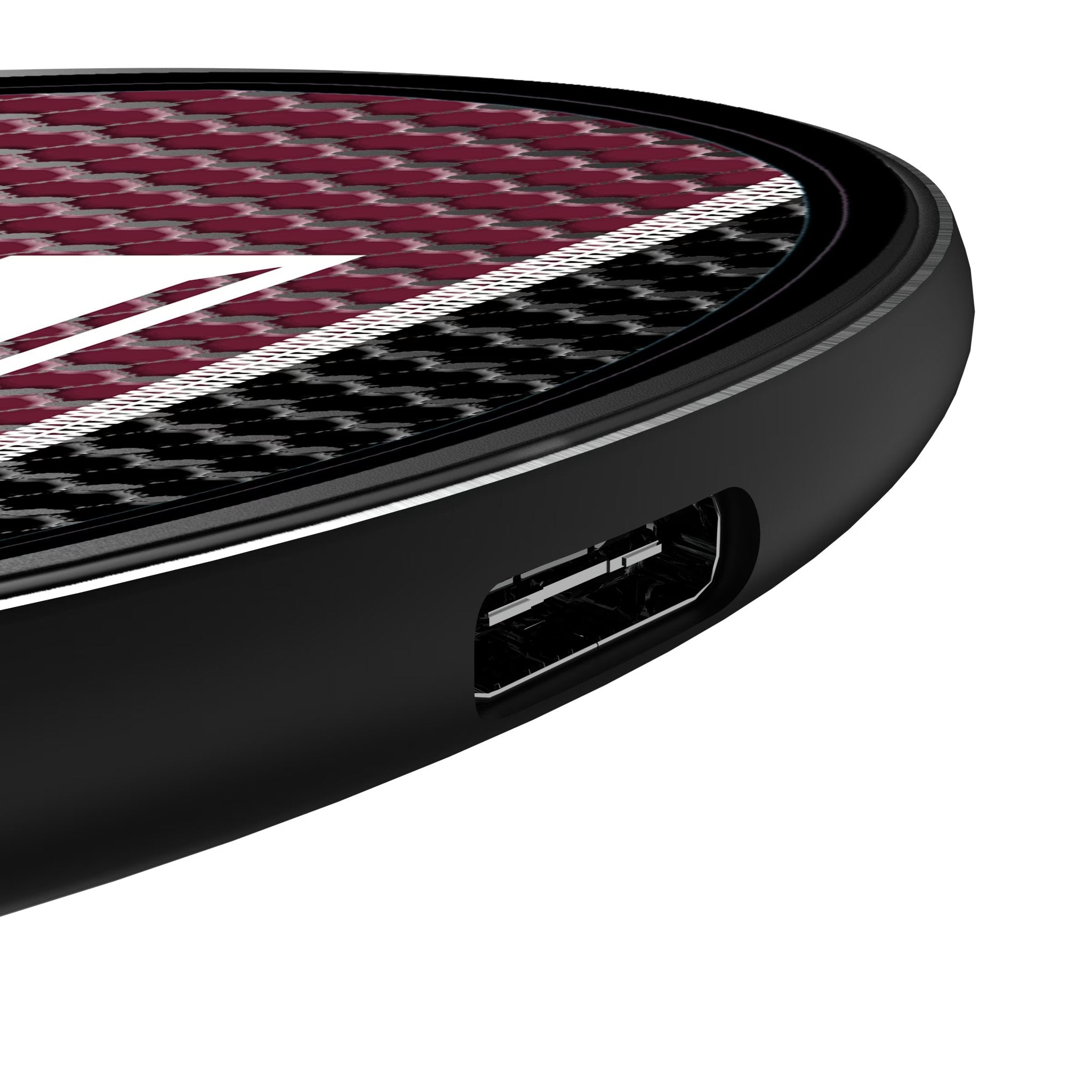 Texas A&M University Aggies Mesh 15-Watt Wireless Charger Detail.Jpg
