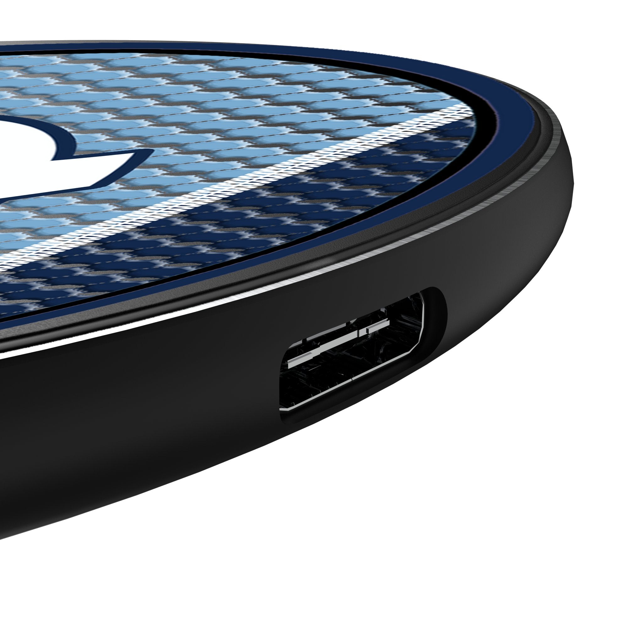 University of North Carolina Tar Heels Mesh 15-Watt Wireless Charger Detail.Jpg