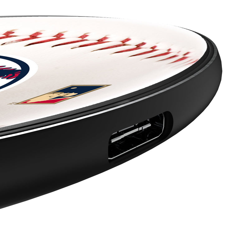 LA Angels 1986-1992 - Cooperstown Collection Baseball 15-Watt Wireless Charger Detail.Jpg
