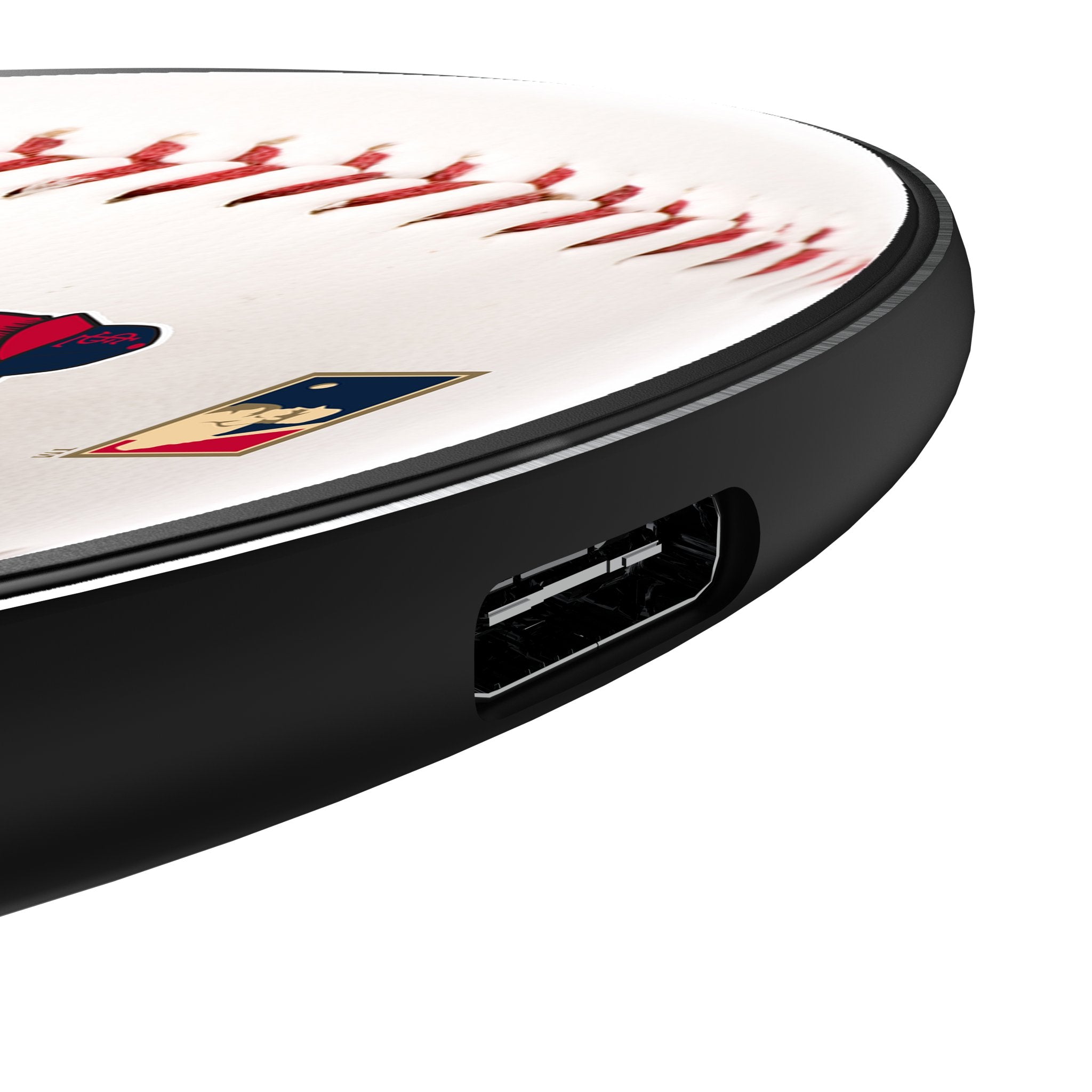 St Louis Cardinals 1950s - Cooperstown Collection Baseball 15-Watt Wireless Charger Detail.Jpg
