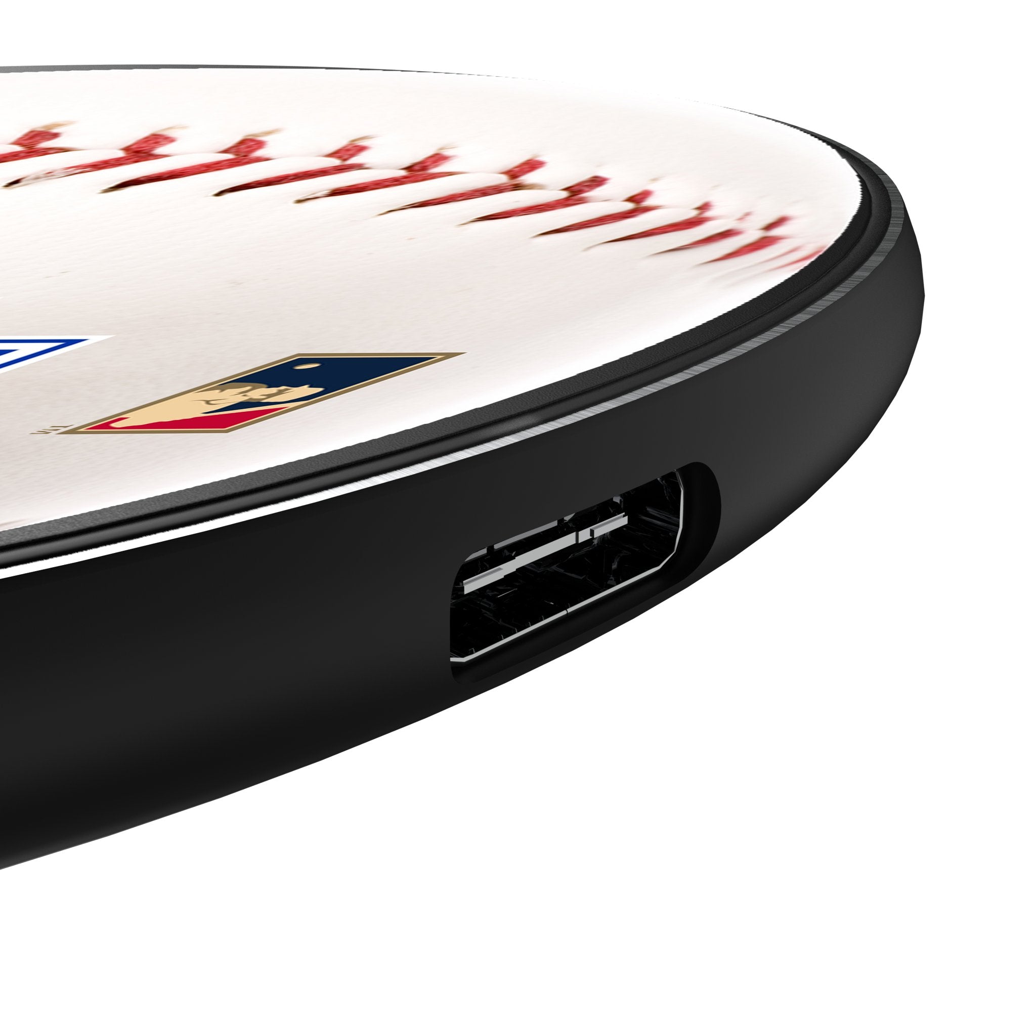 Texas Rangers 1981-1983 - Cooperstown Collection Baseball 15-Watt Wireless Charger Detail.Jpg
