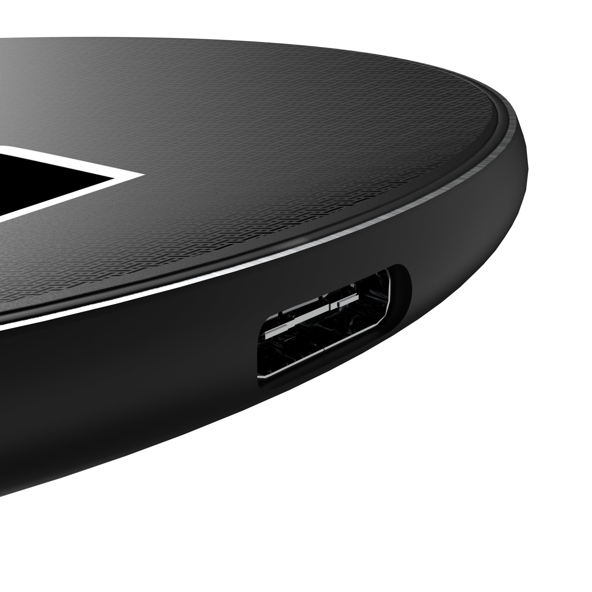 Atlanta Falcons Classic Linen 15-Watt Wireless Charger Detail.Jpg