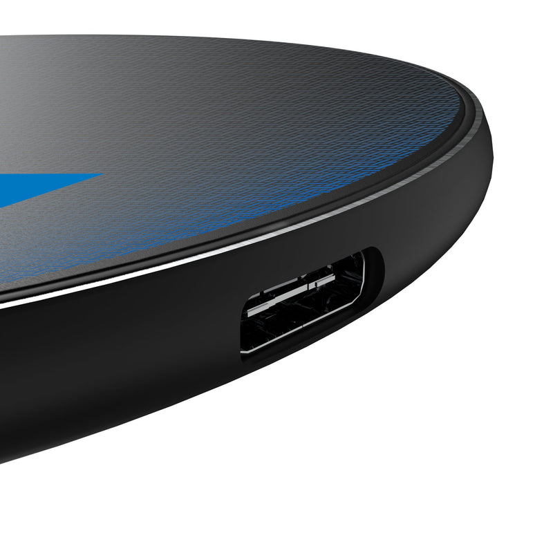 Detroit Lions Retro Linen 15-Watt Wireless Charger Detail.Jpg