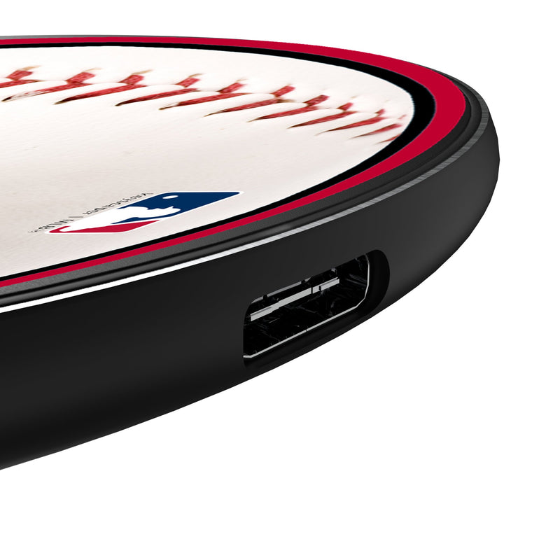 Atlanta Braves Baseball 15-Watt Wireless Charger Detail.Jpg