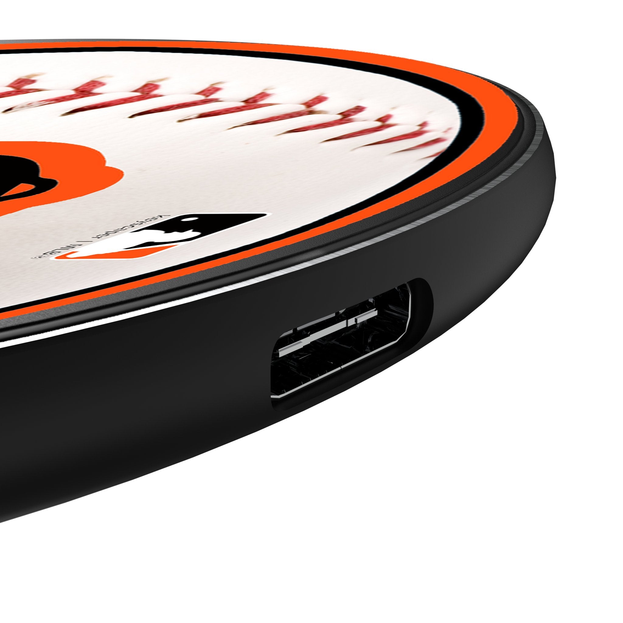Baltimore Orioles Baseball 15-Watt Wireless Charger Detail.Jpg