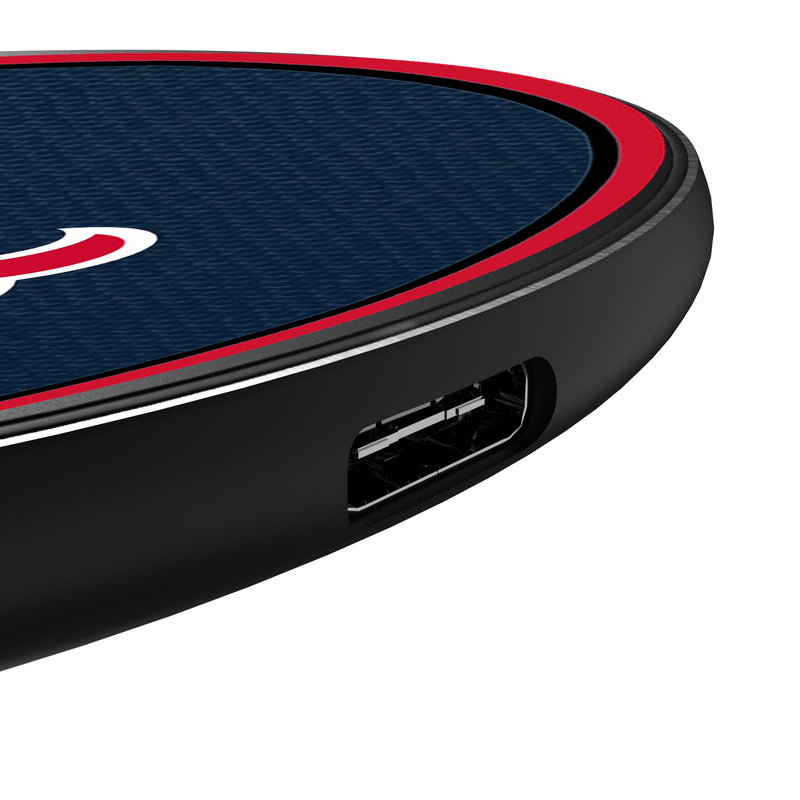 Boston Red Sox Personalized Endzone Solid 15-Watt Wireless Charger Detail.Jpg