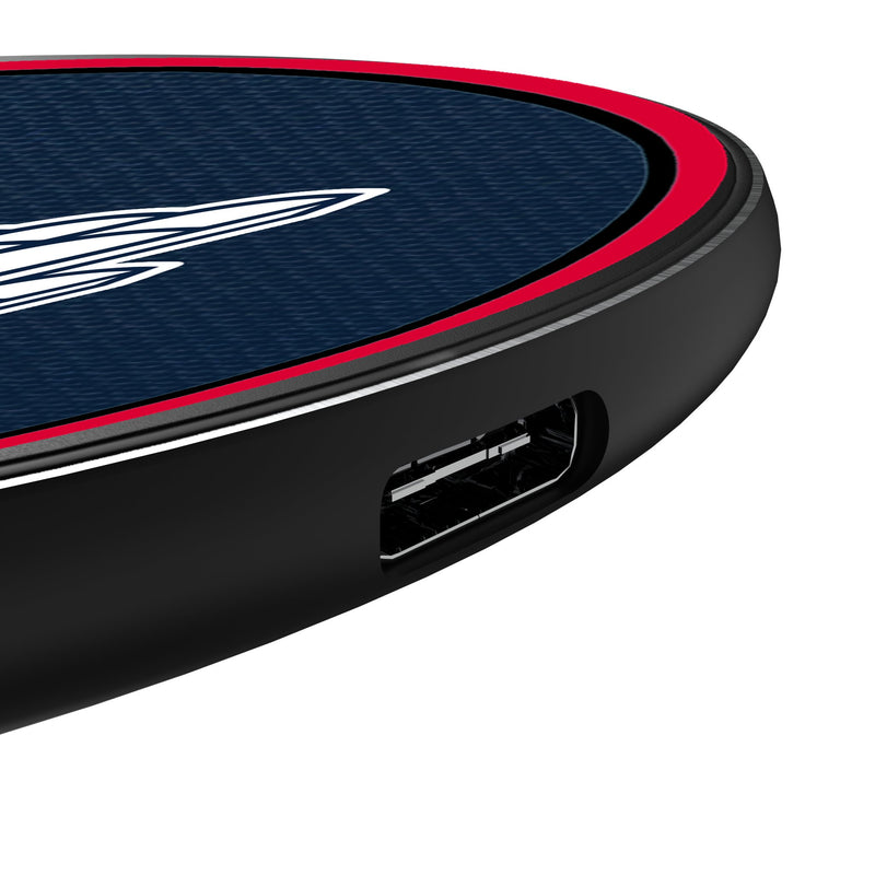 Cleveland Guardians Personalized Endzone Solid 15-Watt Wireless Charger Detail.Jpg