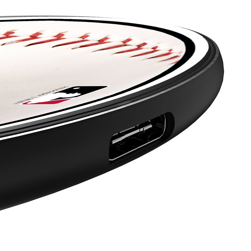 Cincinnati Reds Baseball 15-Watt Wireless Charger Detail.Jpg