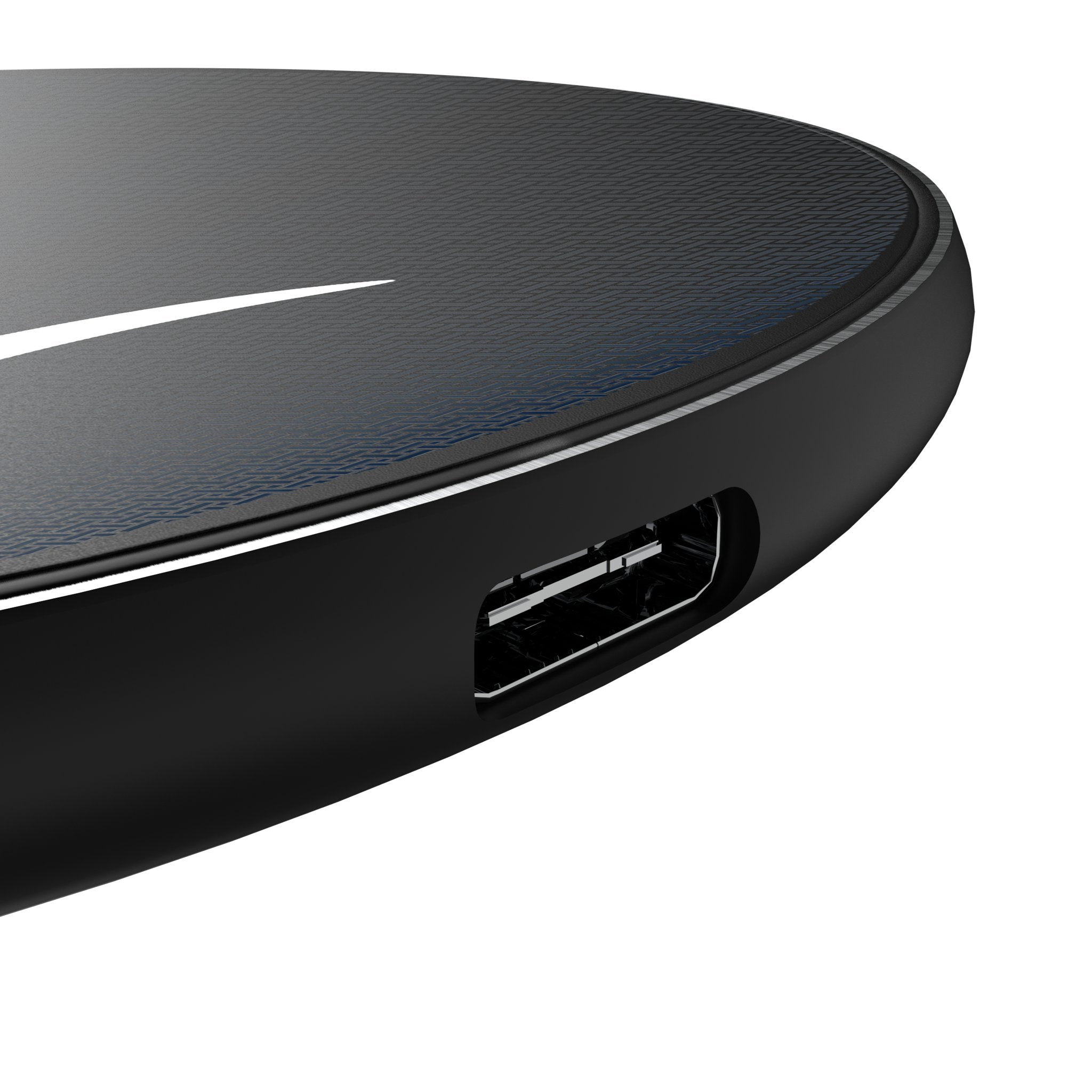 Detroit Tigers Linen 15-Watt Wireless Charger Detail.Jpg