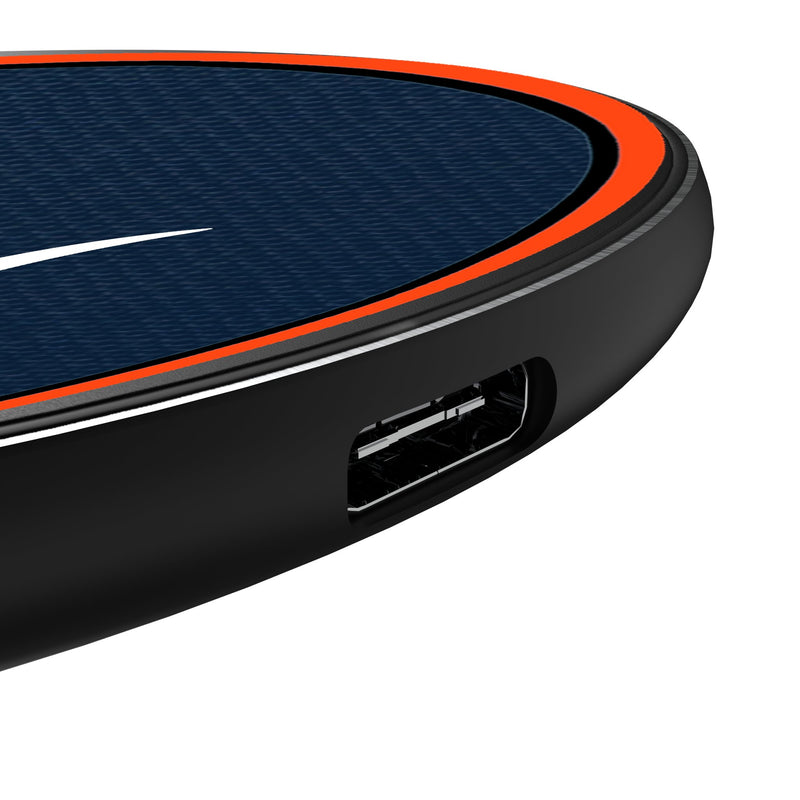 Detroit Tigers Personalized Endzone Solid 15-Watt Wireless Charger Detail.Jpg