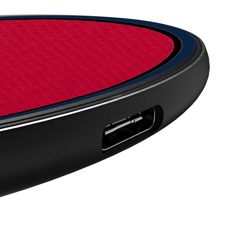 Los Angeles Angels Personalized Endzone Solid 15-Watt Wireless Charger Detail.Jpg