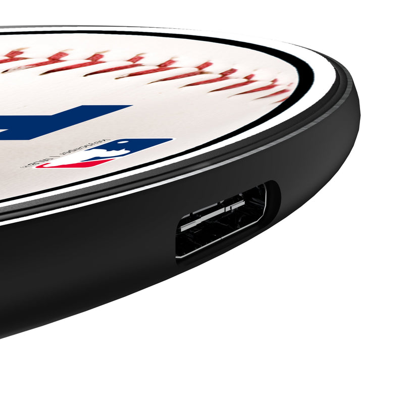LA Dodgers Baseball 15-Watt Wireless Charger Detail.Jpg