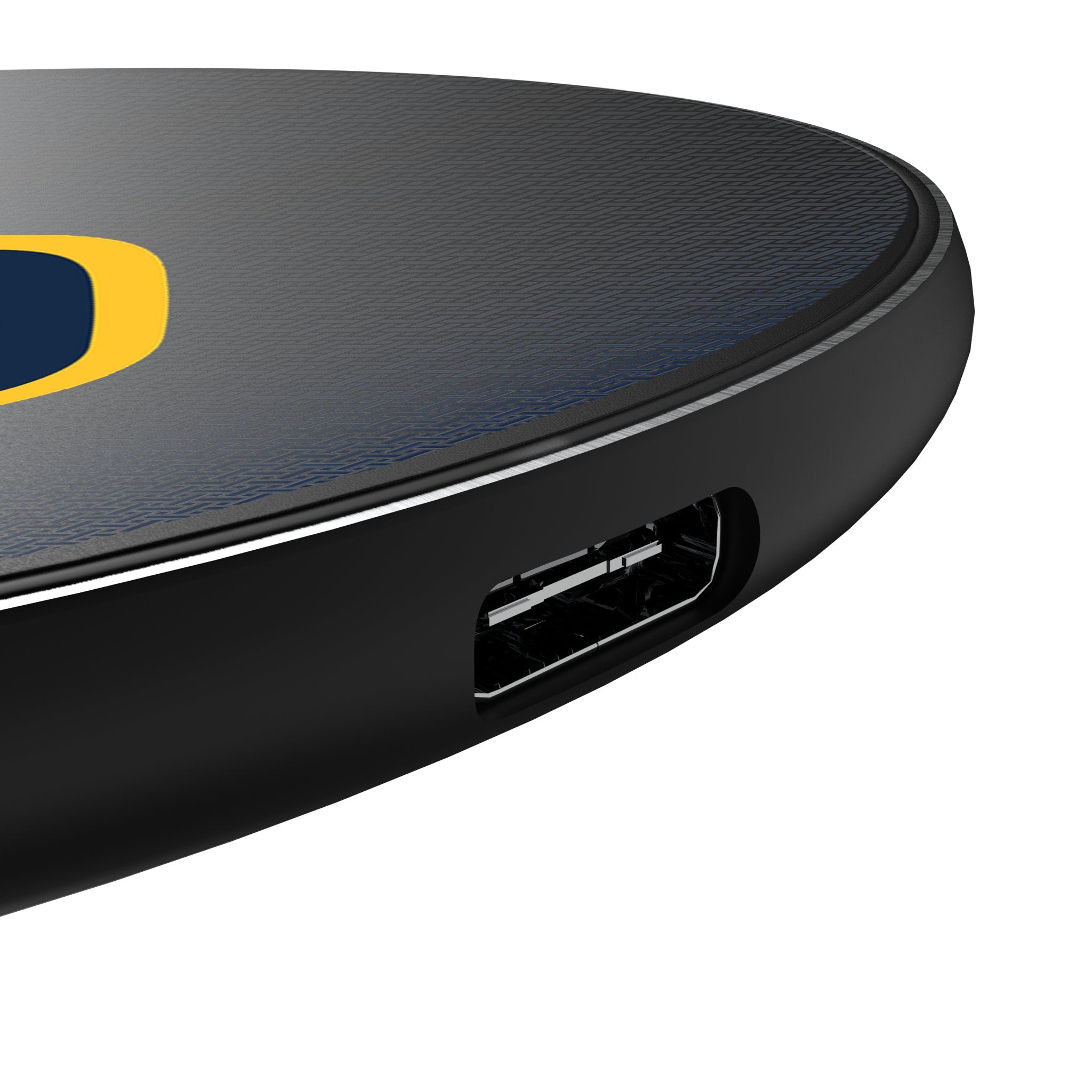 Milwaukee Brewers Linen 15-Watt Wireless Charger Detail.Jpg