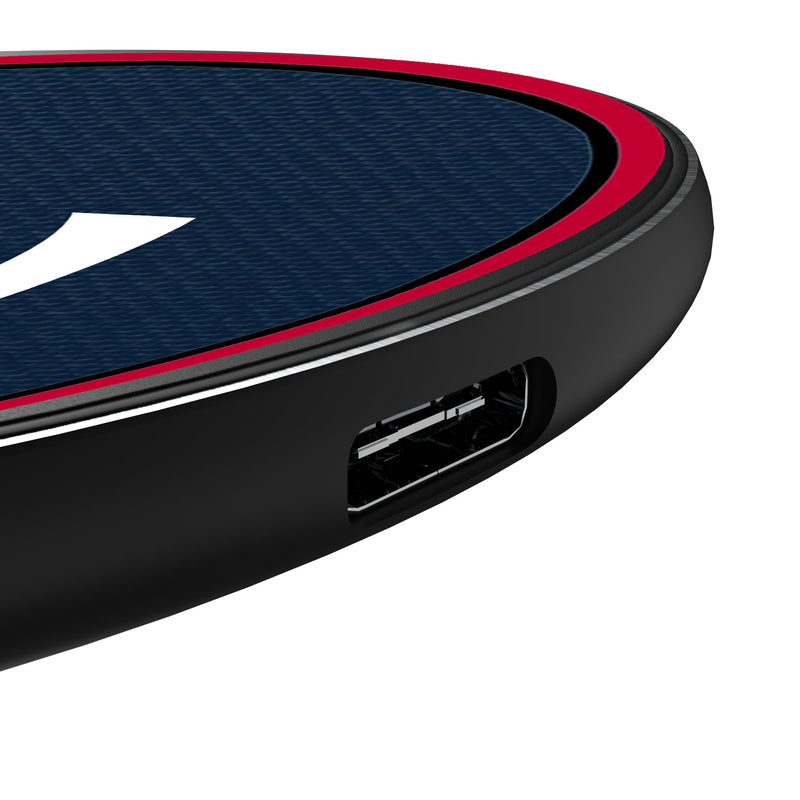 Minnesota Twins Personalized Endzone Solid 15-Watt Wireless Charger Detail.Jpg