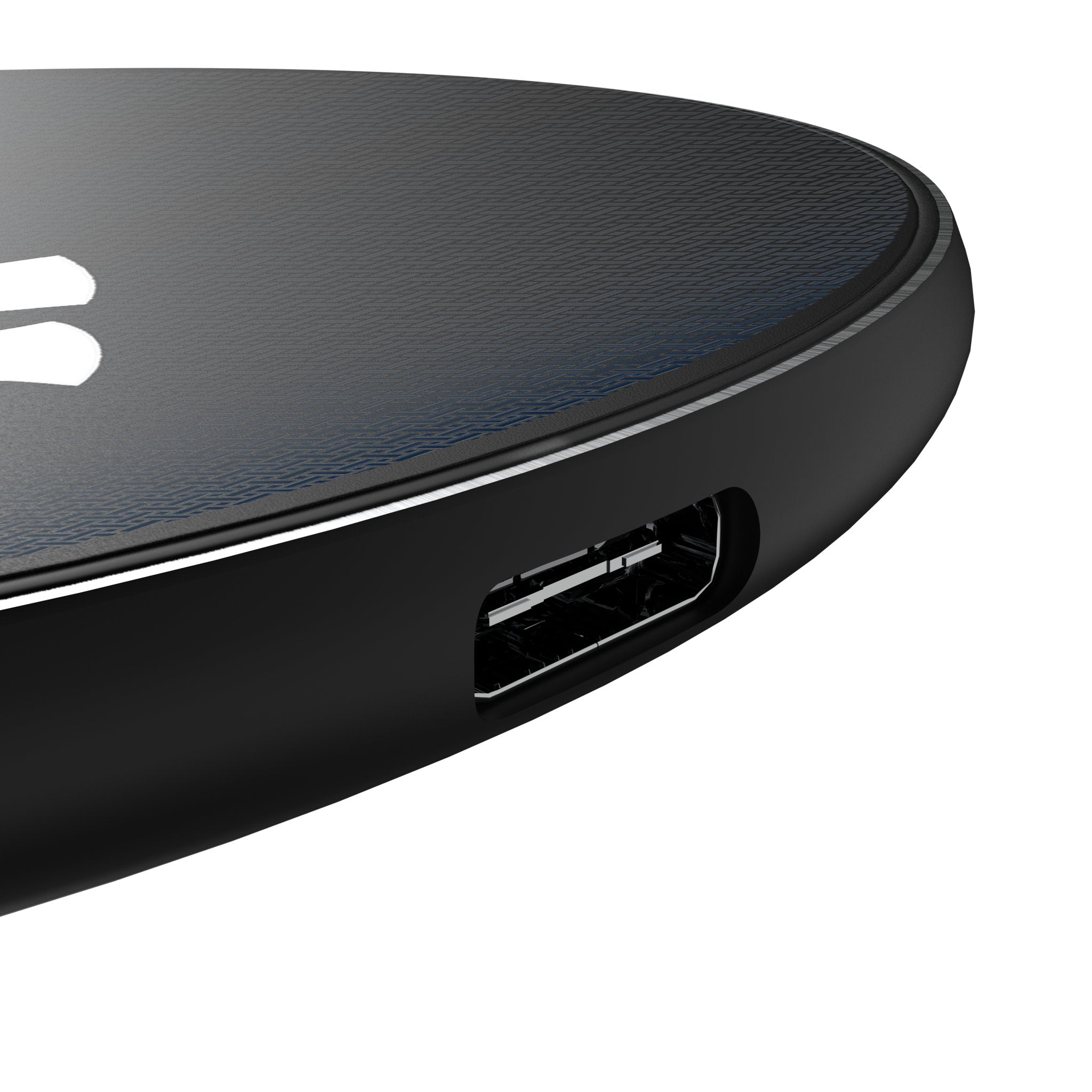 New York Yankees Linen 15-Watt Wireless Charger Detail.Jpg