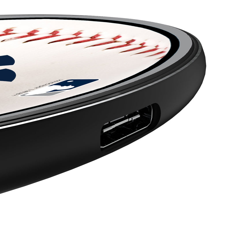 New York Yankees Baseball 15-Watt Wireless Charger Detail.Jpg
