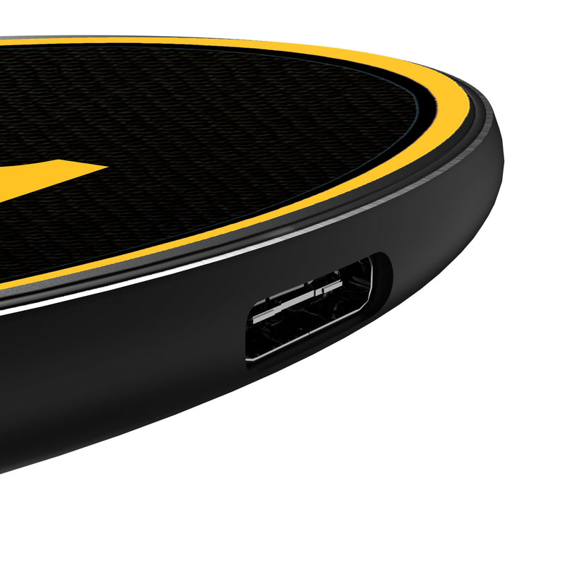 Pittsburgh Pirates Personalized Endzone Solid 15-Watt Wireless Charger Detail.Jpg