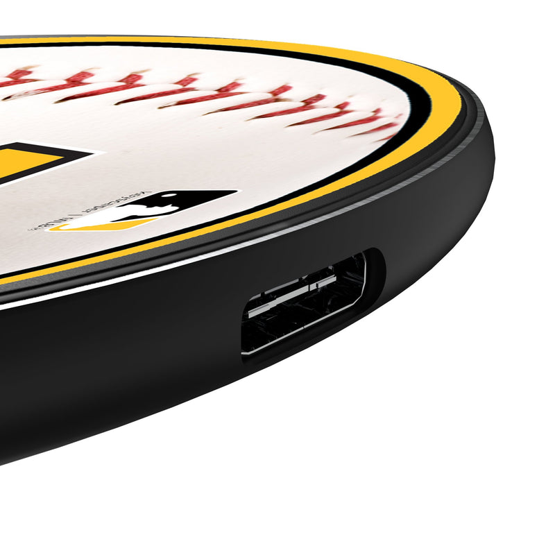 Pittsburgh Pirates Baseball 15-Watt Wireless Charger Detail.Jpg