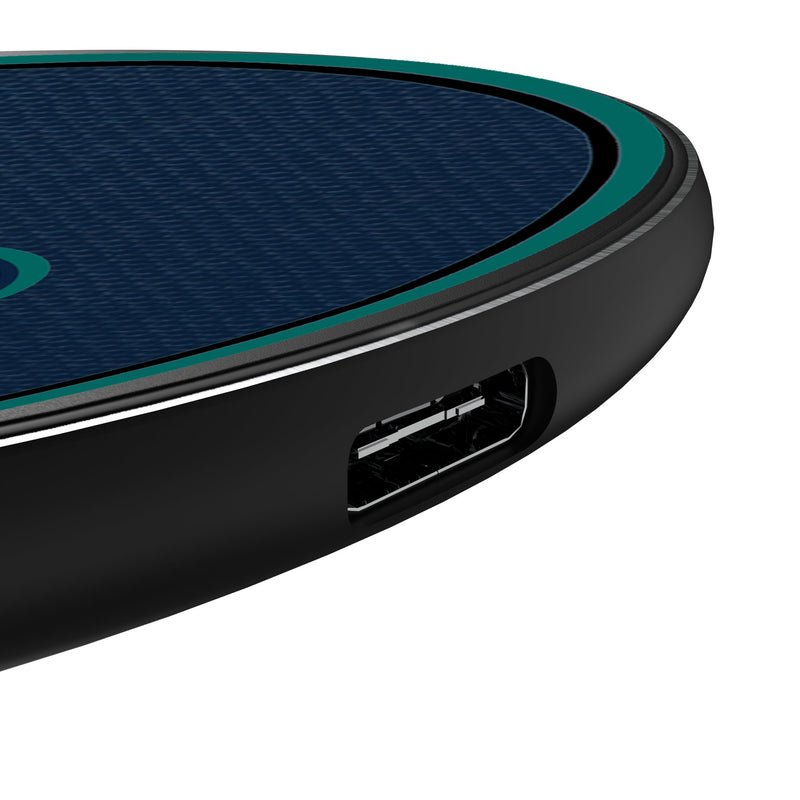 Seattle Mariners Personalized Endzone Solid 15-Watt Wireless Charger Detail.Jpg