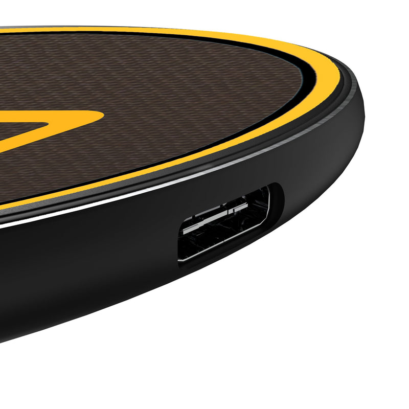 San Diego Padres Personalized Endzone Solid 15-Watt Wireless Charger Detail.Jpg