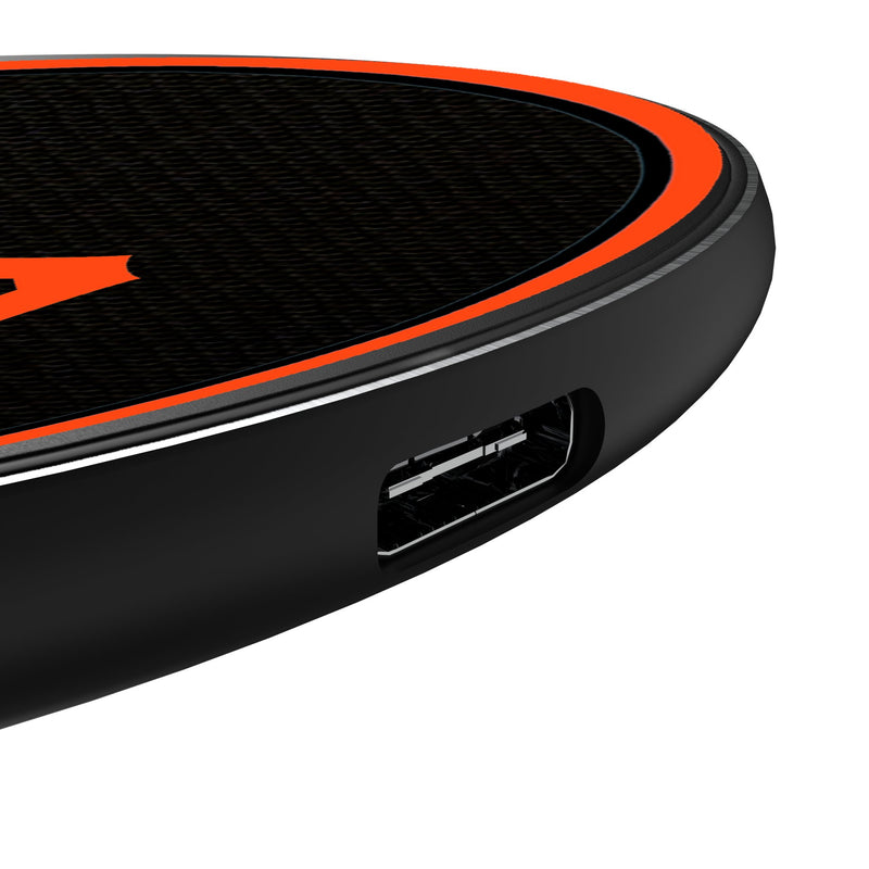 San Francisco Giants Personalized Endzone Solid 15-Watt Wireless Charger Detail.Jpg
