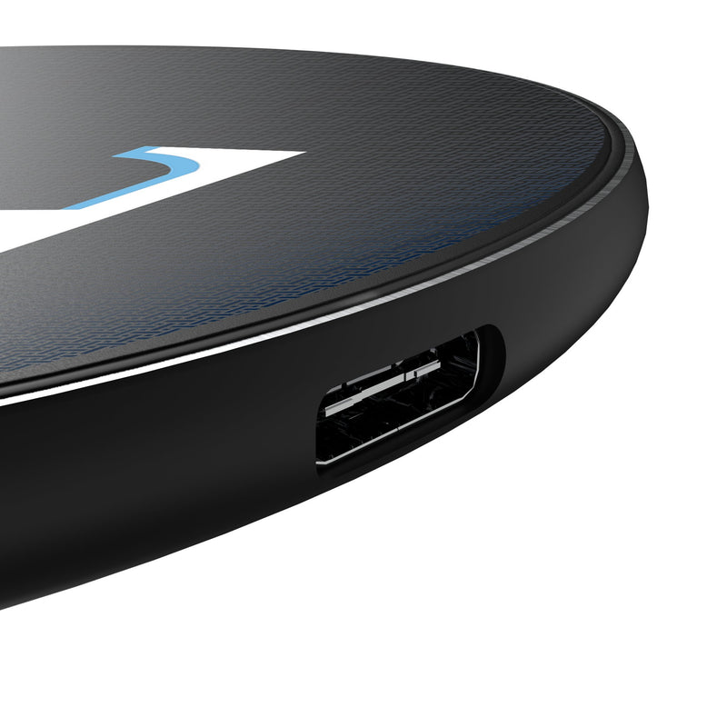 Tampa Bay Rays Linen 15-Watt Wireless Charger Detail.Jpg
