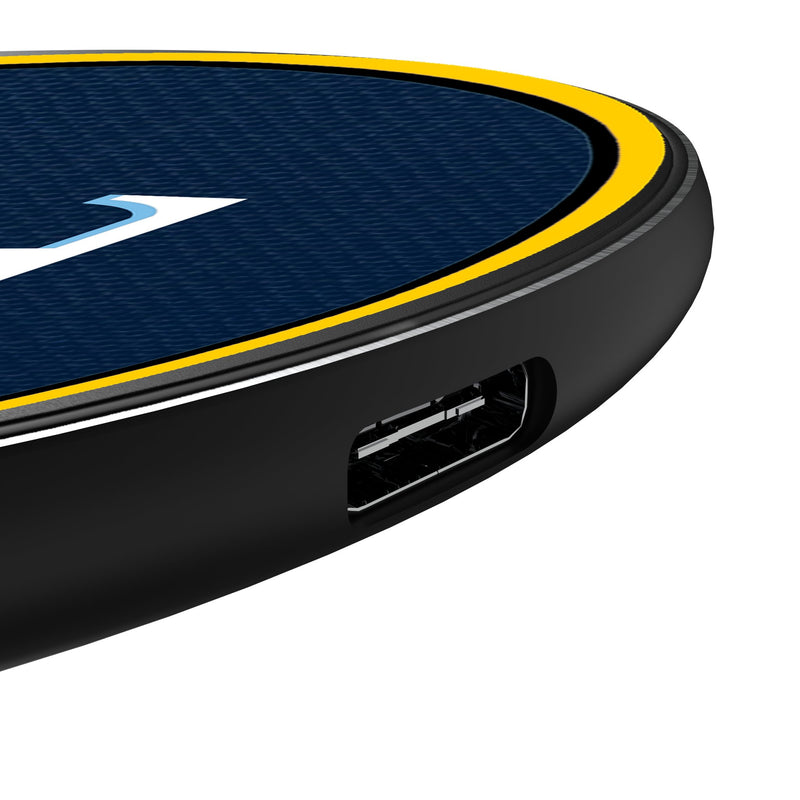 Tampa Bay Rays Personalized Endzone Solid 15-Watt Wireless Charger Detail.Jpg
