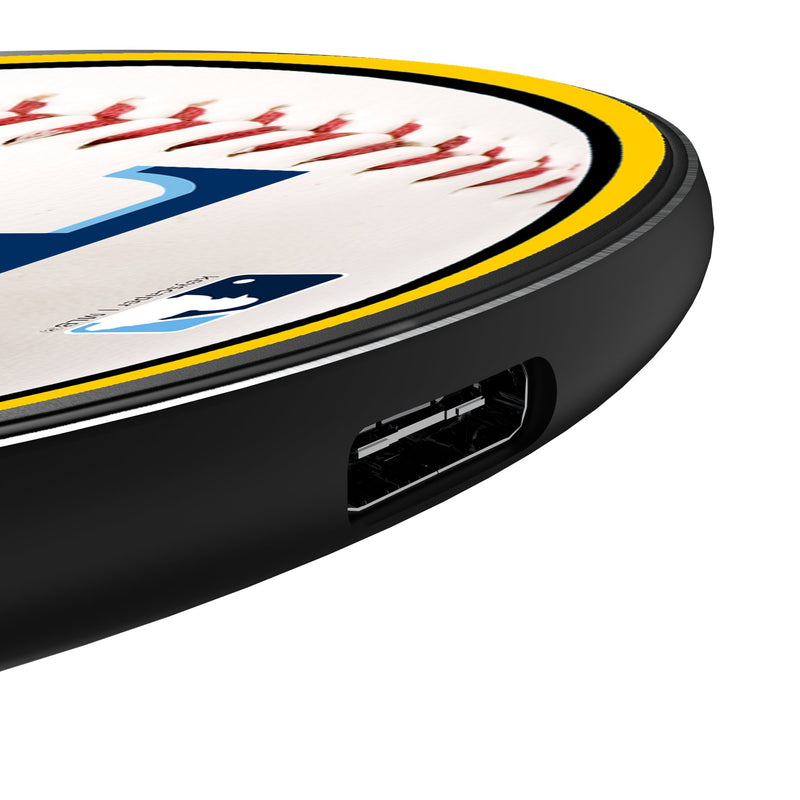 Tampa Bay Rays Baseball 15-Watt Wireless Charger Detail.Jpg