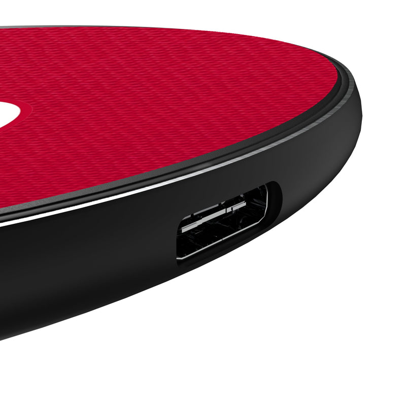 Washington Nationals Personalized Endzone Solid 15-Watt Wireless Charger Detail.Jpg