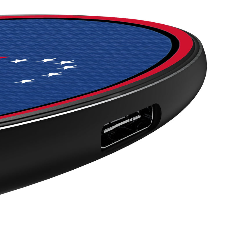 Philadelphia 76ers Personalized Endzone Solid 15-Watt Wireless Charger Detail.Jpg