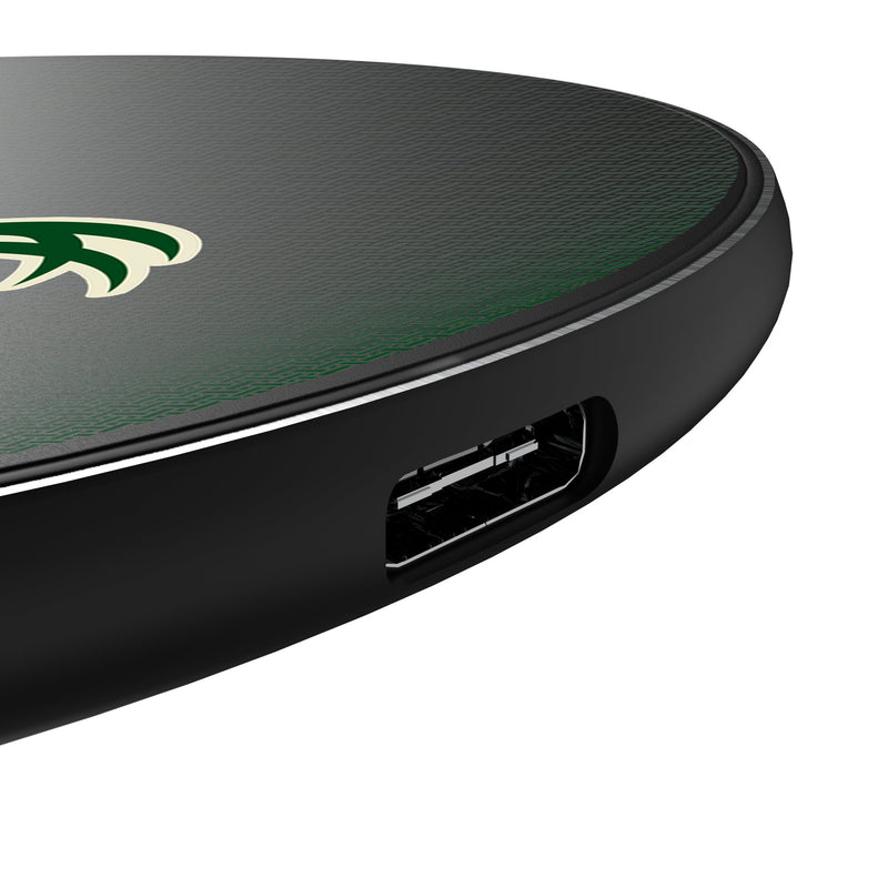 Milwaukee Bucks Linen 15-Watt Wireless Charger Detail.Jpg