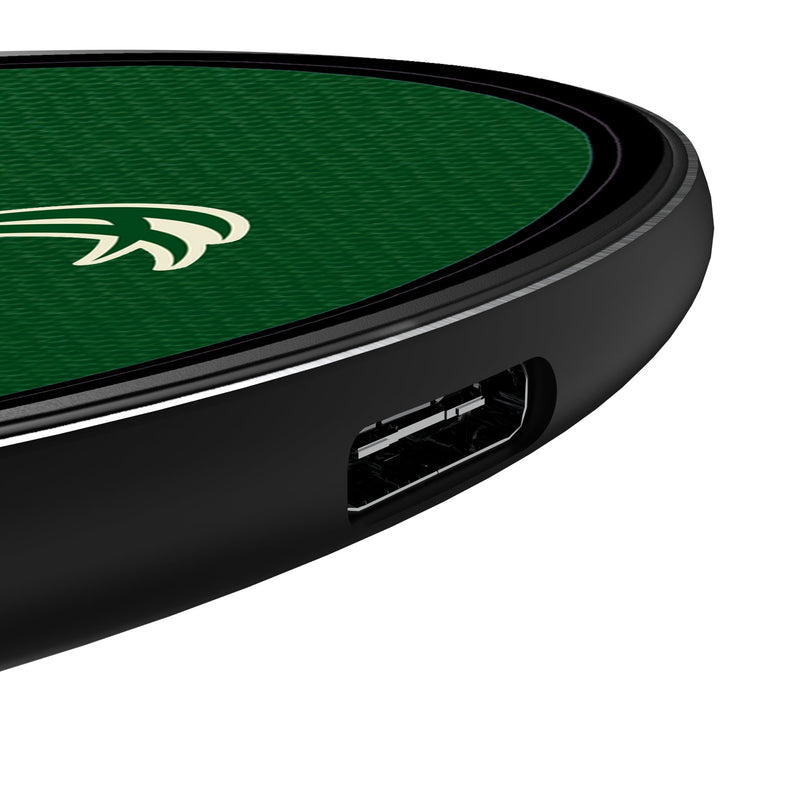 Milwaukee Bucks Personalized Endzone Solid 15-Watt Wireless Charger Detail.Jpg