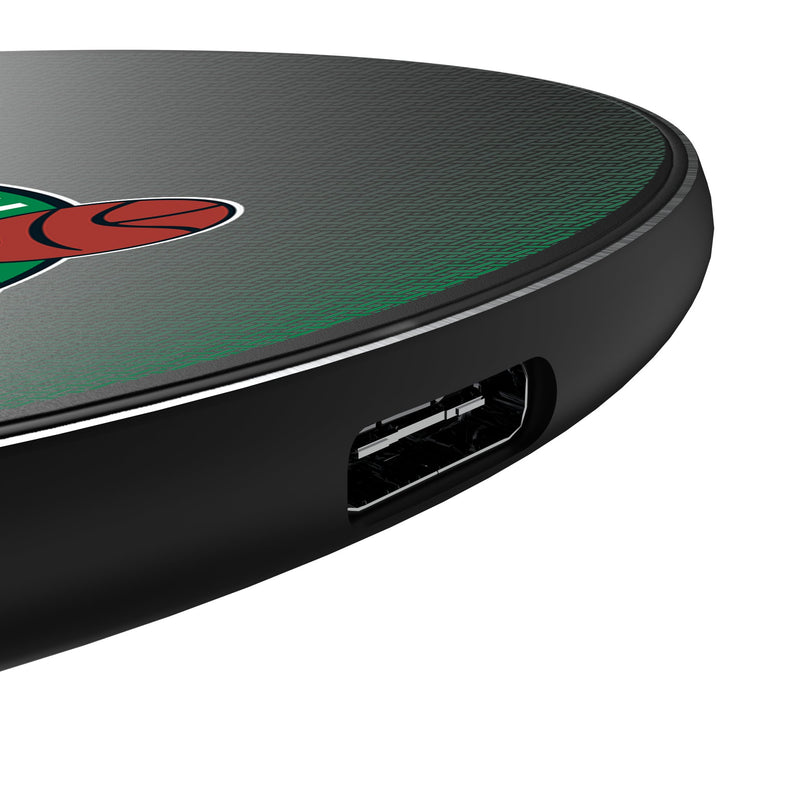 Boston Celtics Linen 15-Watt Wireless Charger Detail.Jpg