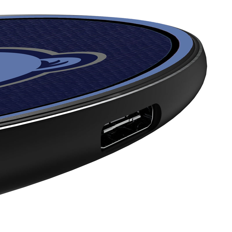 Memphis Grizzlies Personalized Endzone Solid 15-Watt Wireless Charger Detail.Jpg