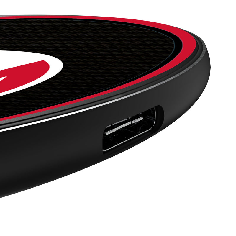 Atlanta Hawks Personalized Endzone Solid 15-Watt Wireless Charger Detail.Jpg