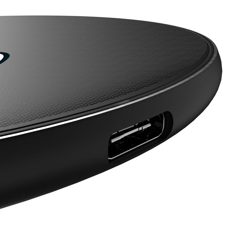Miami Heat Linen 15-Watt Wireless Charger Detail.Jpg