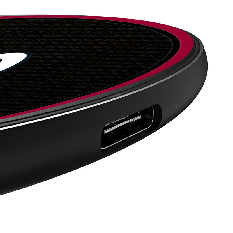 Miami Heat Personalized Endzone Solid 15-Watt Wireless Charger Detail.Jpg