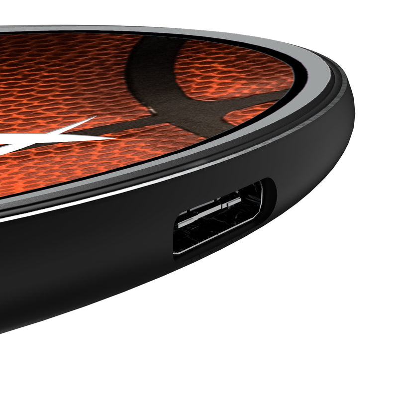 Houston Rockets Basketball 15-Watt Wireless Charger Detail.Jpg