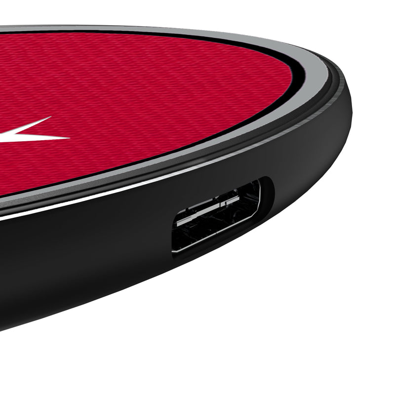 Houston Rockets Personalized Endzone Solid 15-Watt Wireless Charger Detail.Jpg