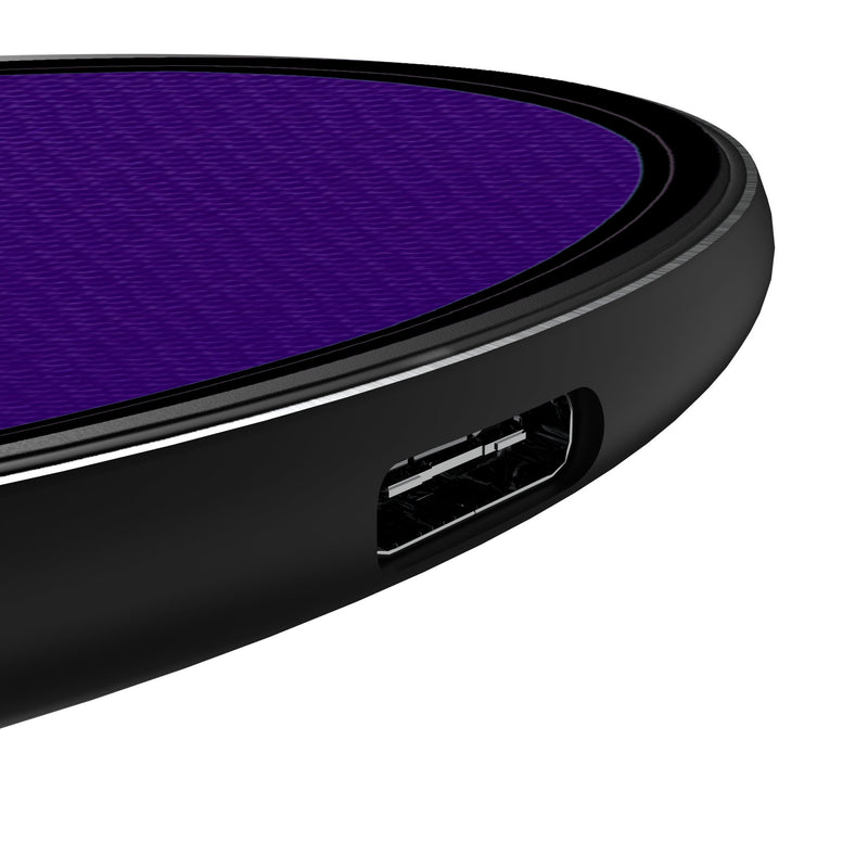 Utah Jazz Personalized Endzone Solid 15-Watt Wireless Charger Detail.Jpg