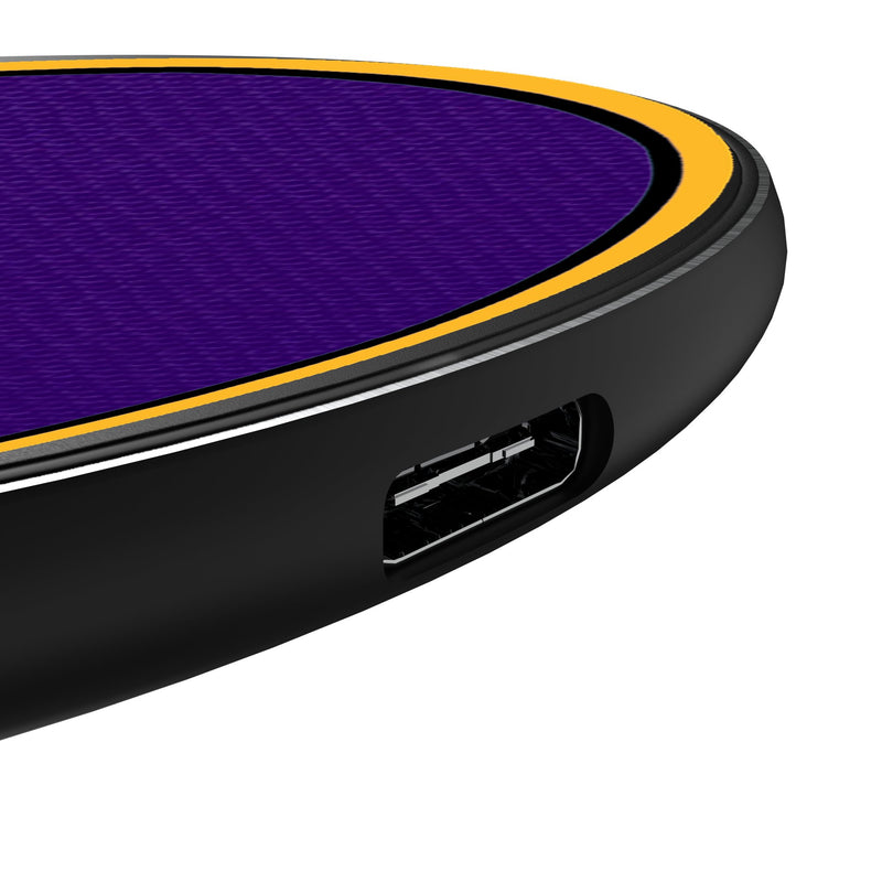 Los Angeles Lakers Solid 15-Watt Wireless Charger Detail.Jpg