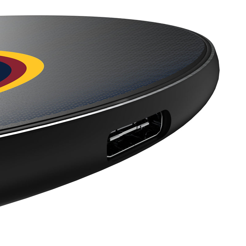 Denver Nuggets Linen 15-Watt Wireless Charger Detail.Jpg