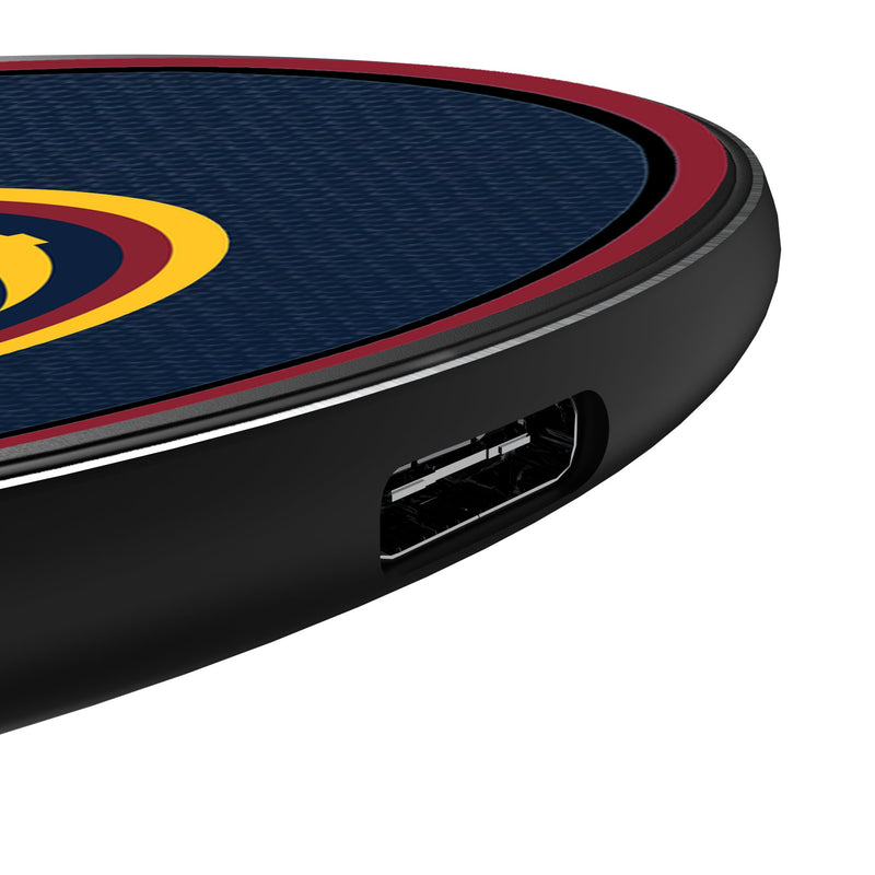 Denver Nuggets Personalized Endzone Solid 15-Watt Wireless Charger Detail.Jpg