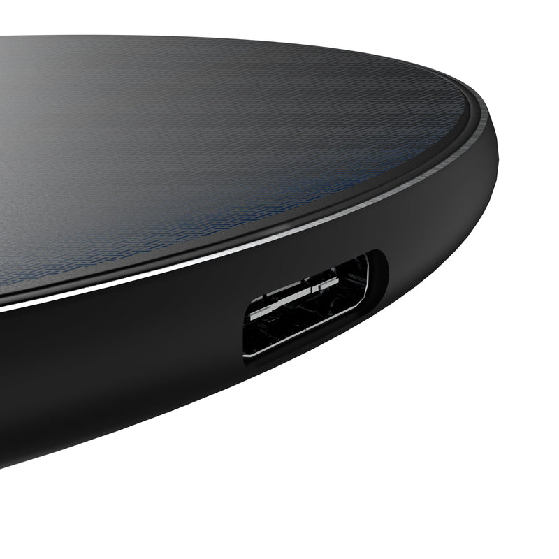 New Orleans Pelicans Linen 15-Watt Wireless Charger Detail.Jpg