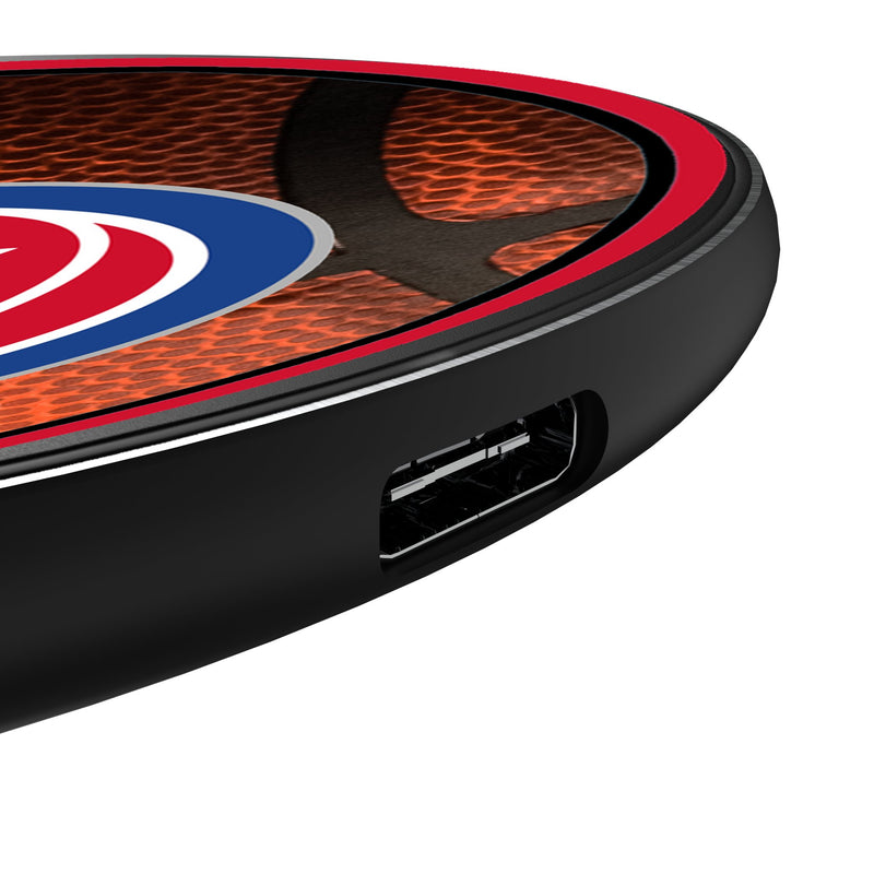 Detroit Pistons Basketball 15-Watt Wireless Charger Detail.Jpg