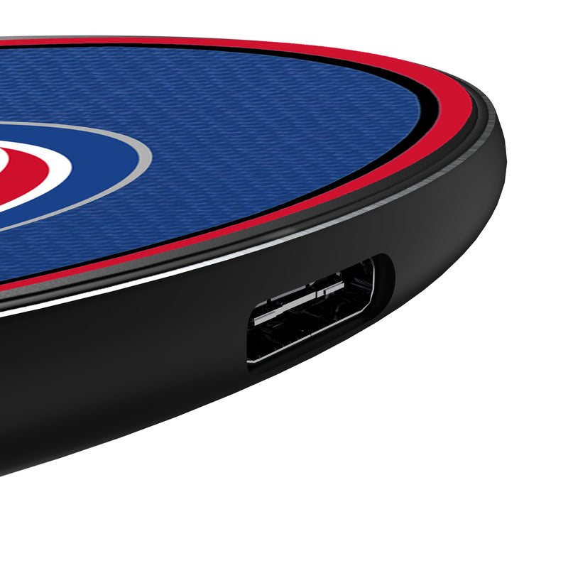 Detroit Pistons Personalized Endzone Solid 15-Watt Wireless Charger Detail.Jpg