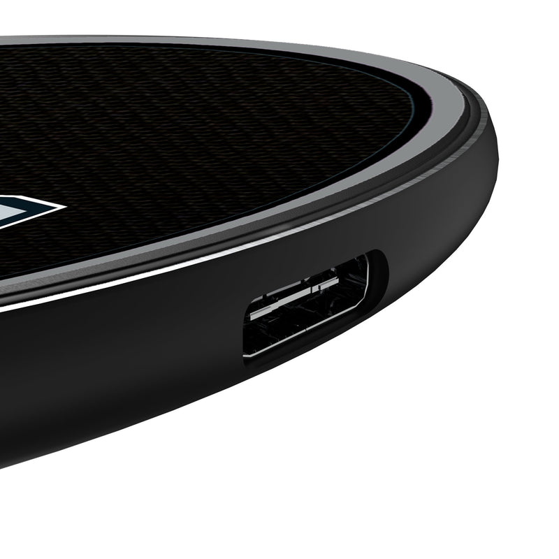 San Antonio Spurs Personalized Endzone Solid 15-Watt Wireless Charger Detail.Jpg